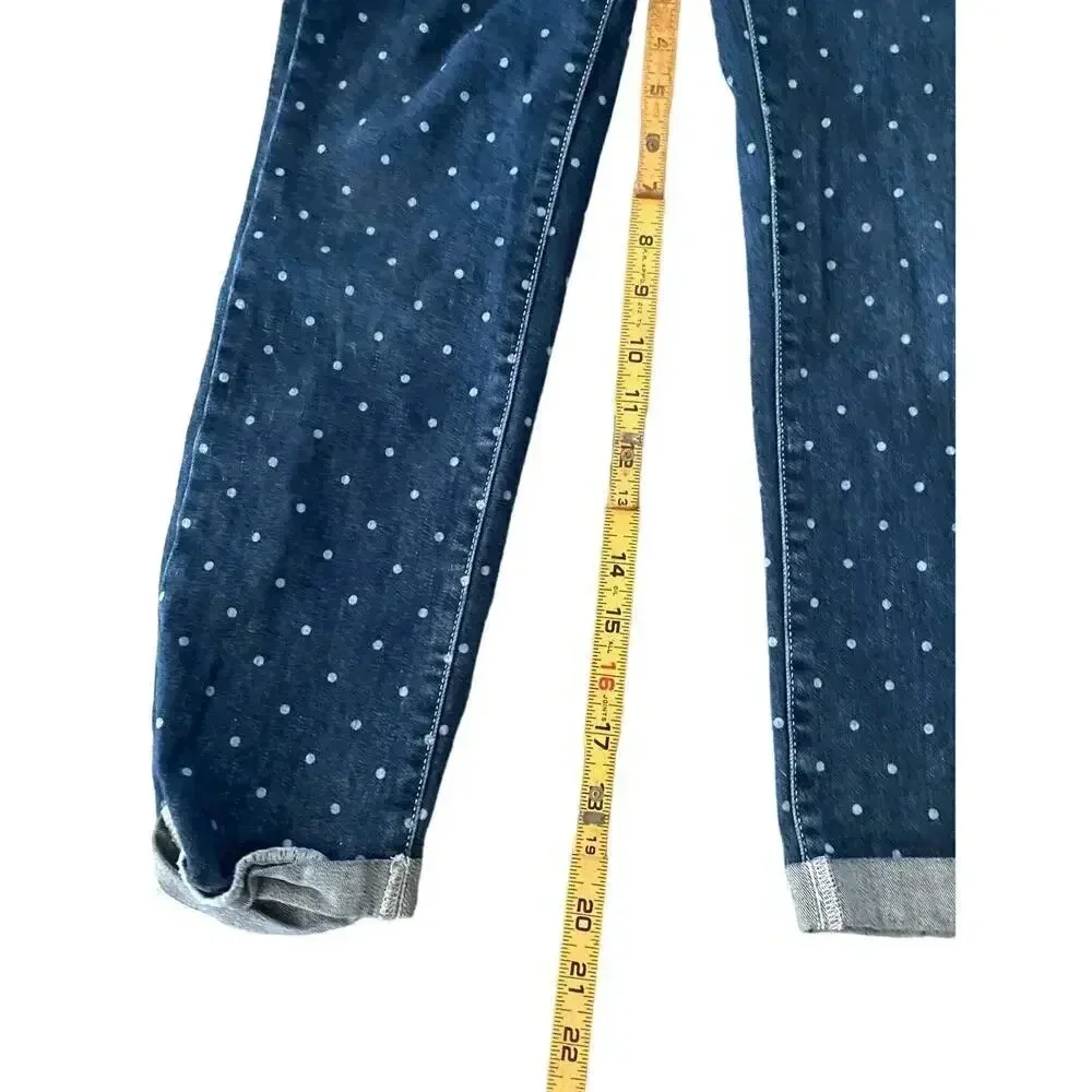 Gymboree Girls Blue & White Apple Overalls Jumpsuit Size 8